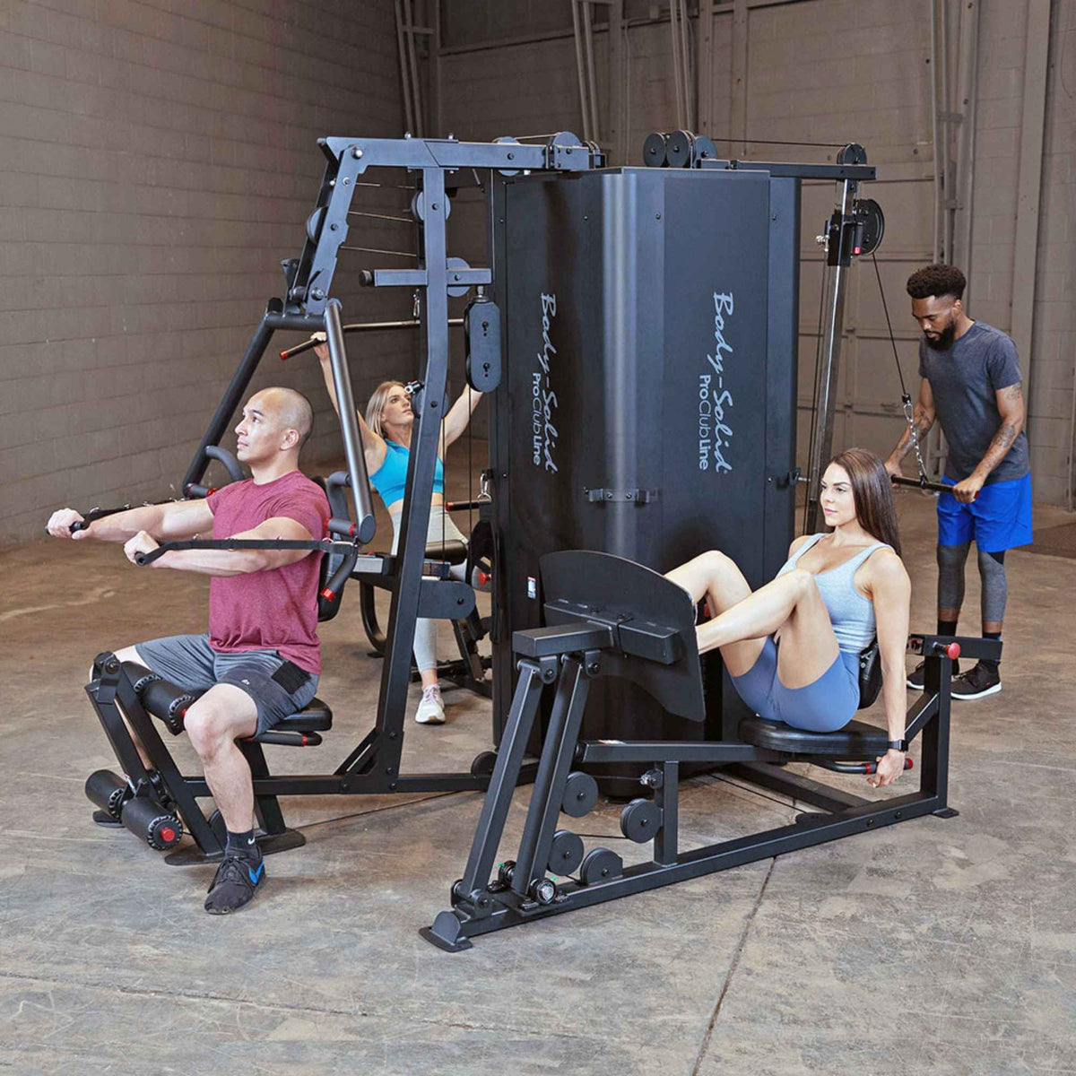 Body-Solid Pro ClubLine Four-Stack Gym S1000 Functional full-station workout with five users