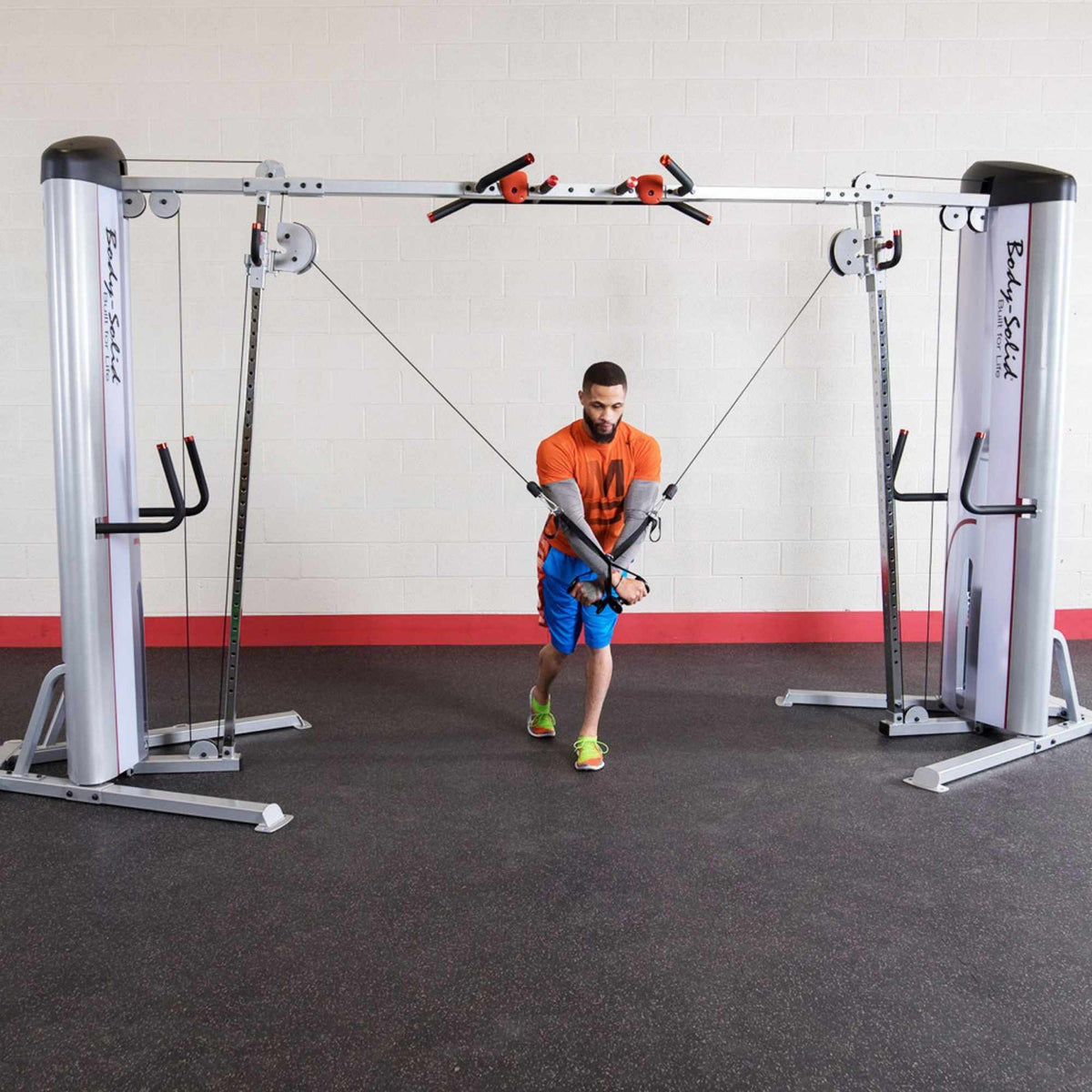 Body-Solid Pro ClubLine Series 2 Cable Crossover S2CCO Standing cable crossover exercise