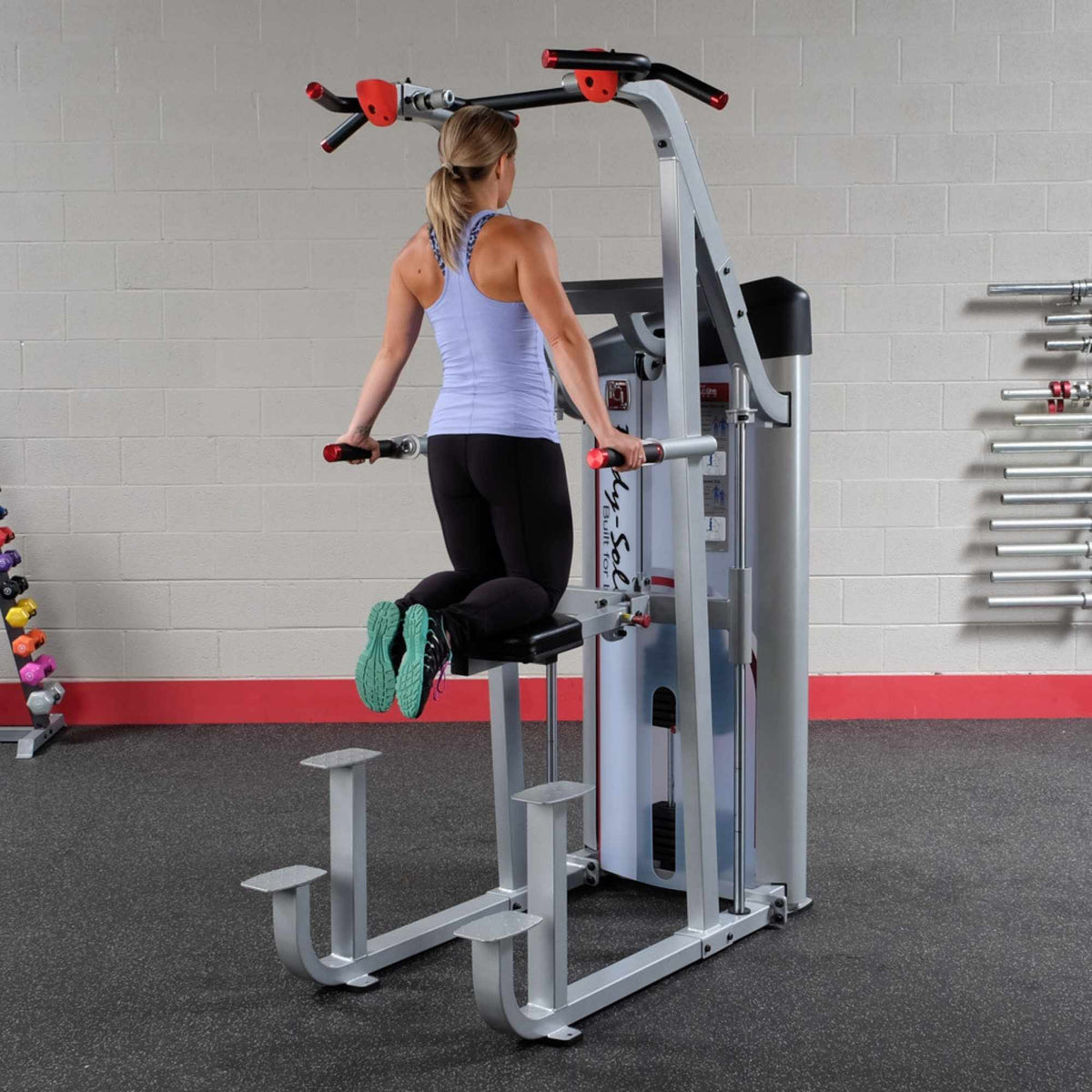 Body-Solid Pro Clubline Series II Assist Vertical Knee Raise S2ACD Exercise Position