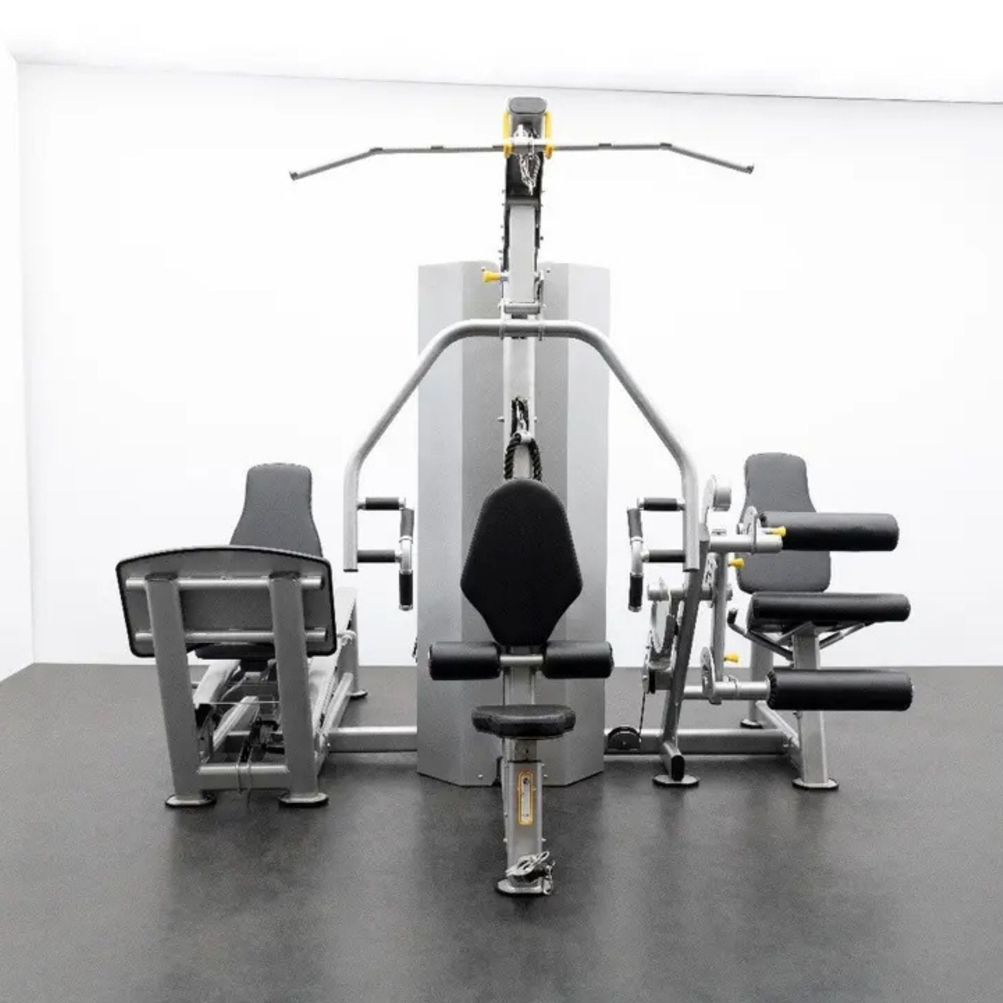 BodyKore 3 Station Multi-Gym (Chest/Back, Leg Extension, Leg Press) - MTI4005 with background