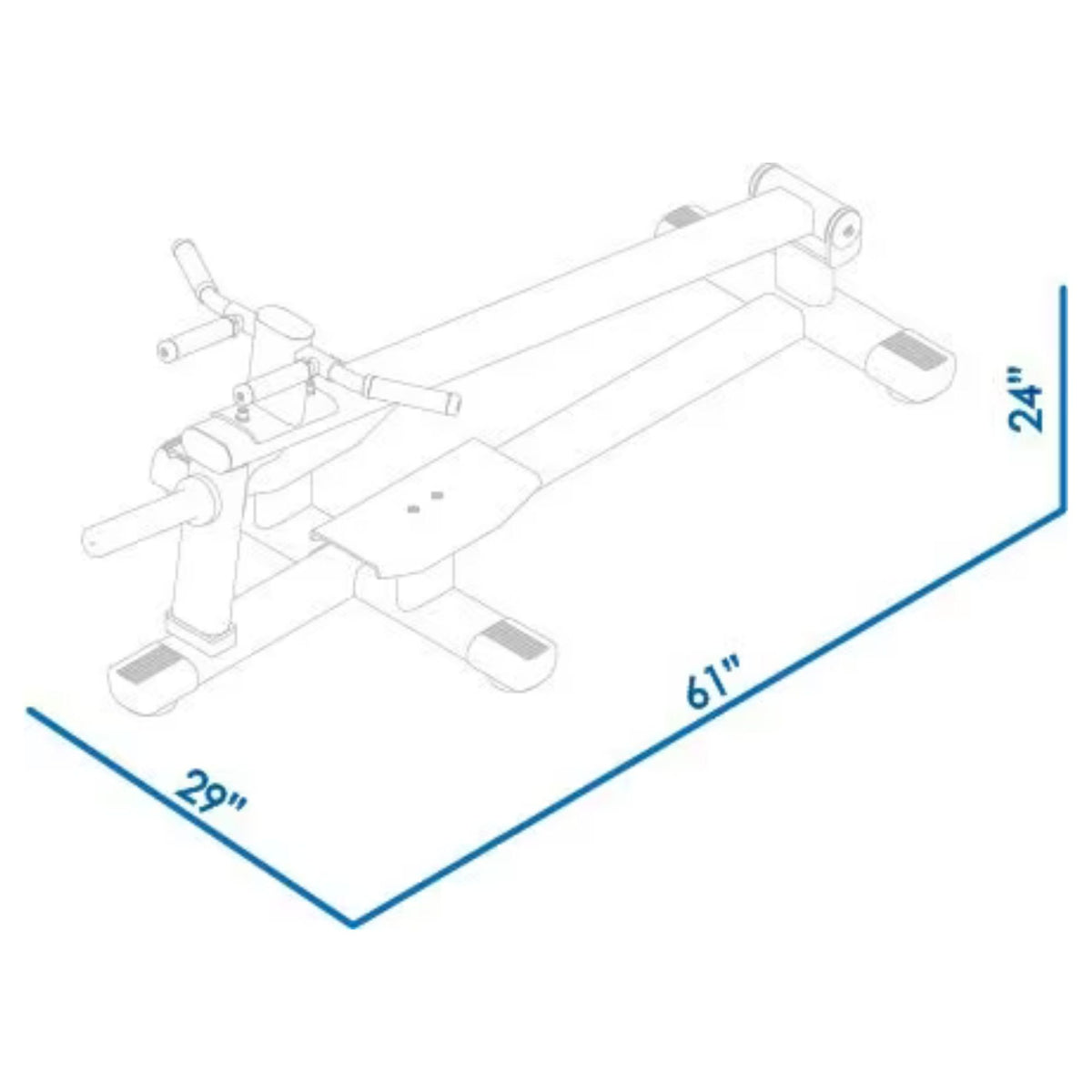 BodyKore Signature Series T Bar Row G273 Dimensions