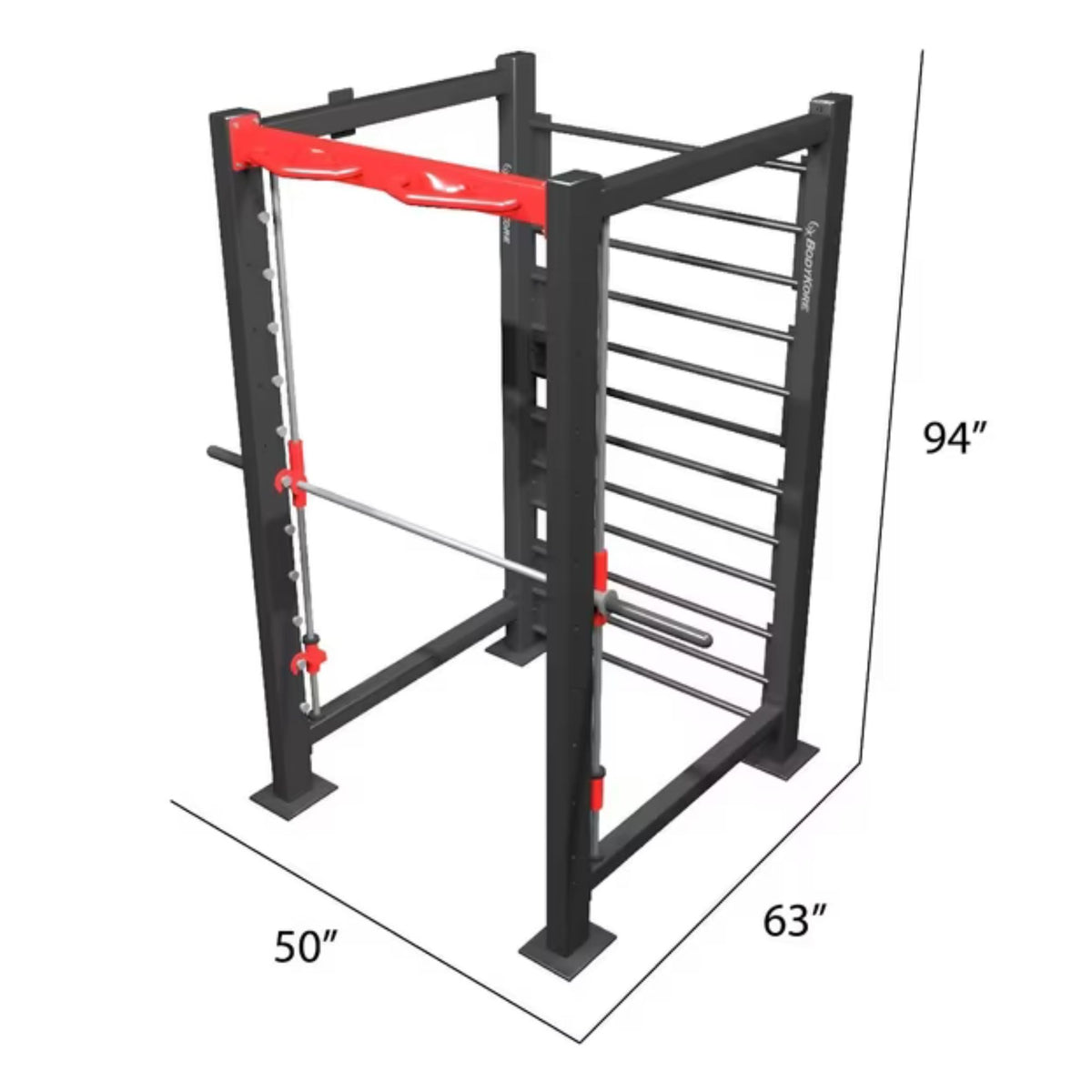 BodyKore Smith Machine VFCR1701B Dimensions
