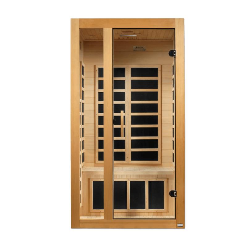 Dynamic "Gracia" - 1-2 Person Low EMF FAR Infrared Sauna, DYN-6119-01 Front View