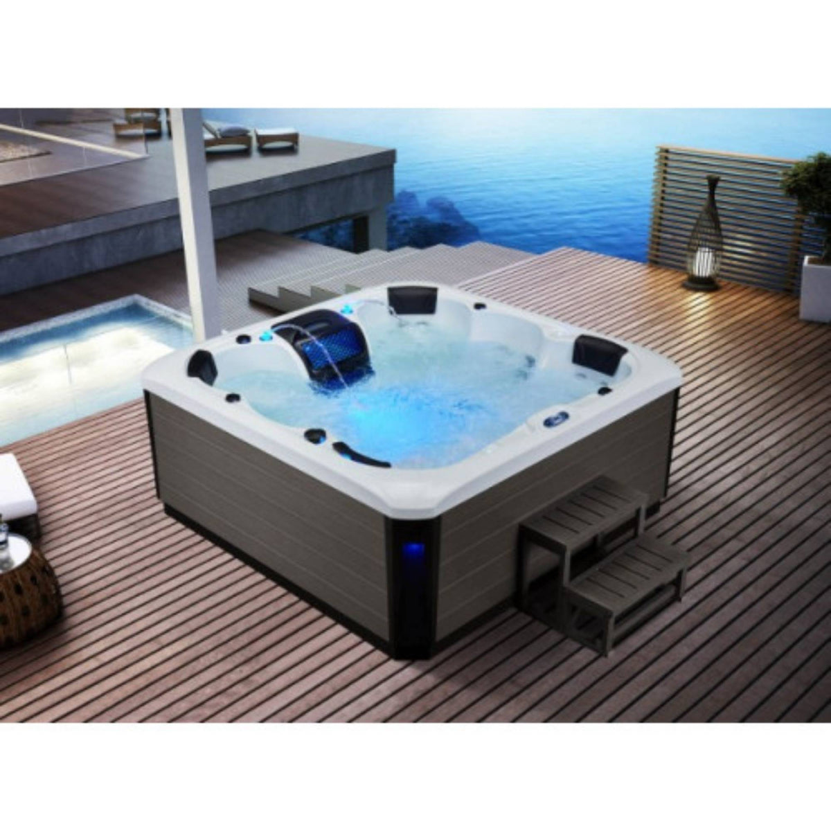 Luxury Spas Victoria 6-Person Hot Tub Outdoor View