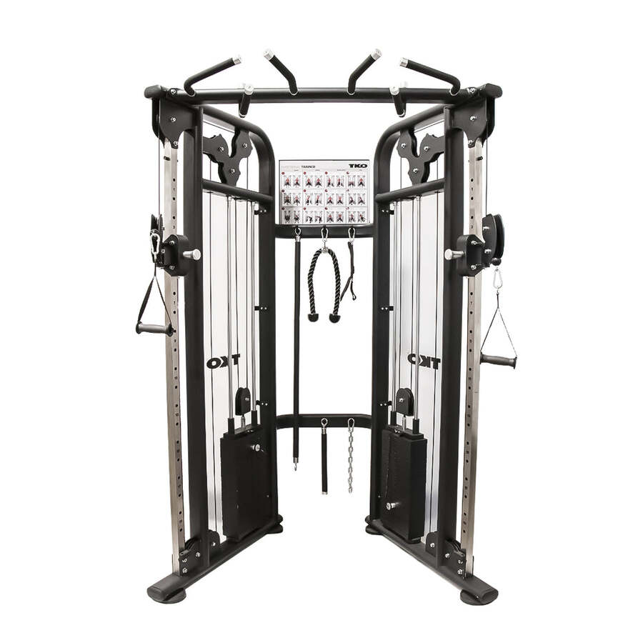 TKO (9050-BK) Functional Trainer Machine - Black