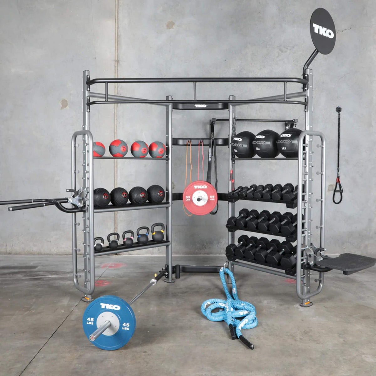 TKO Functional Corner Unit, MATTE BLACK 9906-BK with background
