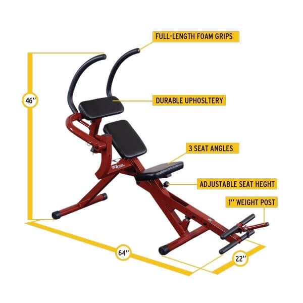 Best Fitness Upper and Lower Ab Bench BFAB20R specs