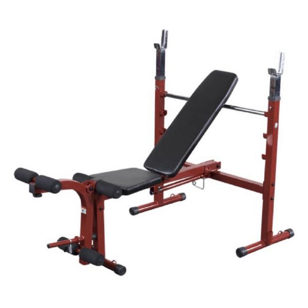 Best Fitness Folding Olympic Bench with Leg Developer