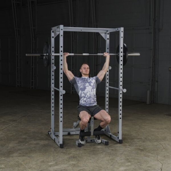 Body-Solid Powerline Power Rack PPR200X Military Press