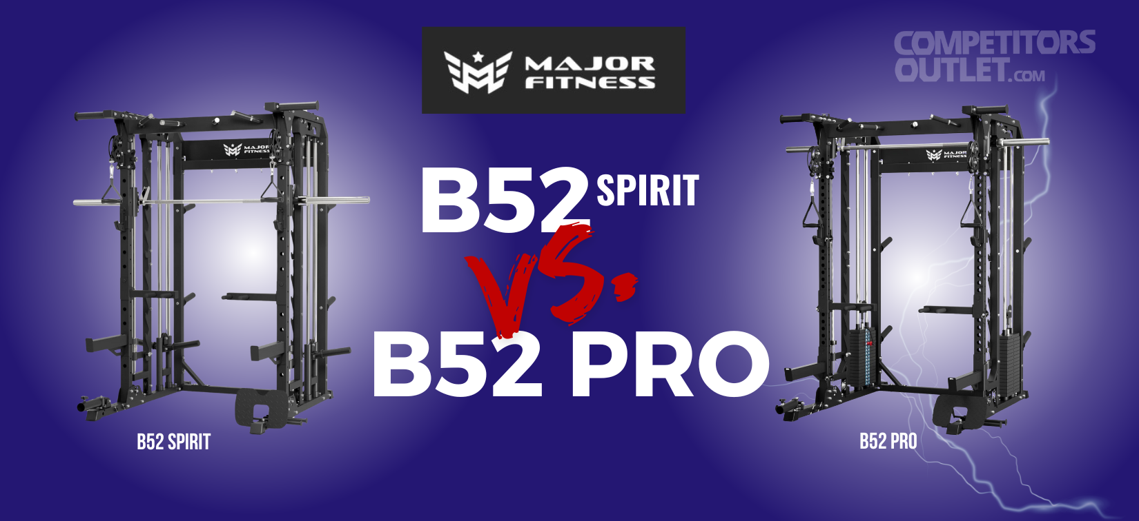 Major Fitness B52 Pro vs. B52 Spirit: Which All-In-One Smith Machine Should You Bring Home?