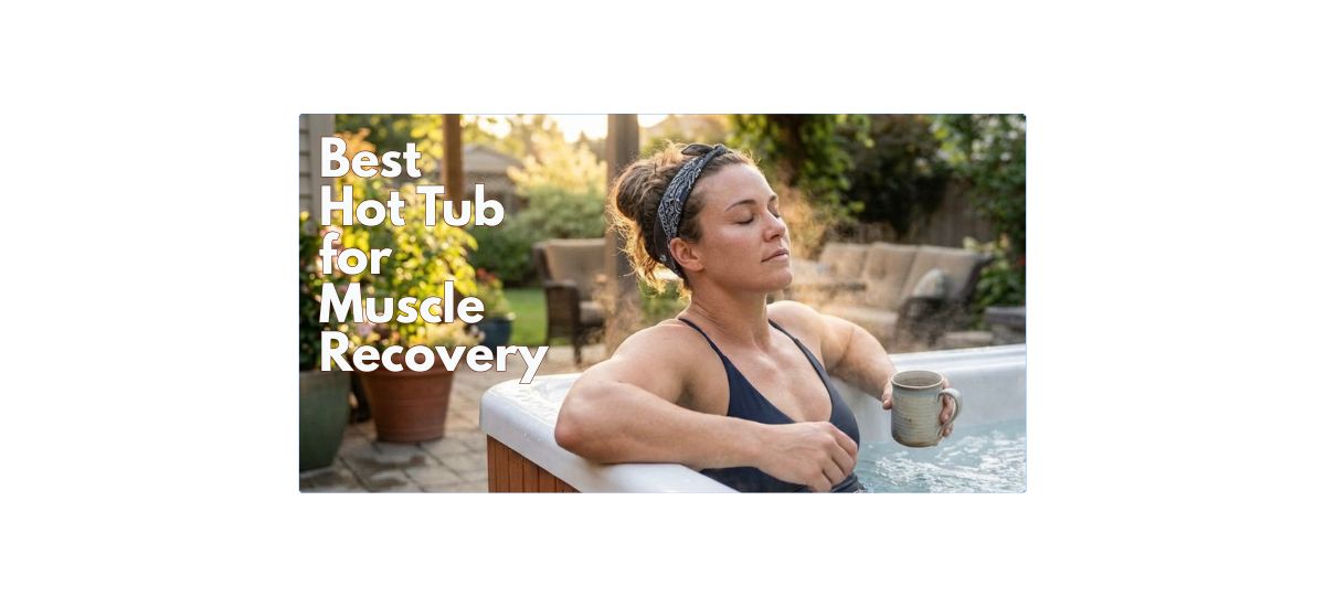Hot tub soak after workout for muscle recovery at home