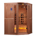  3-Person Corner Full Spectrum PureTech™ Near Zero EMF FAR Infrared Sauna Canadian Hemlock