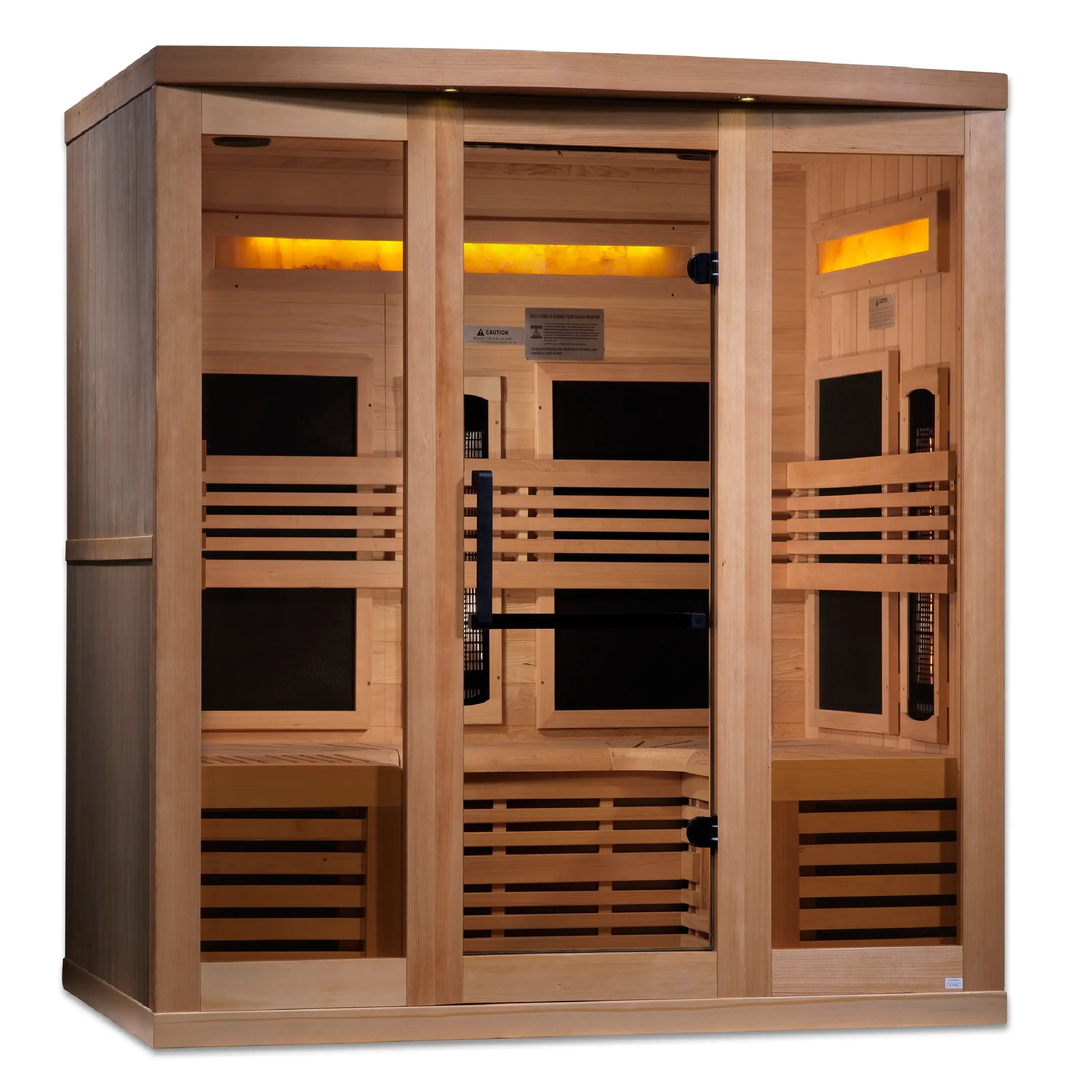 6-Person Full Spectrum PureTech™ Near Zero EMF FAR Infrared Sauna Canadian Hemlock GDI-8260-01