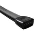 Black electronic cable connector on a white background