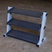 BODY-SOLID 3 TIER HORIZONTAL 34" VINYL OR NEOPRENE DUMBBELL RACK GDR34 12 PAIRS
