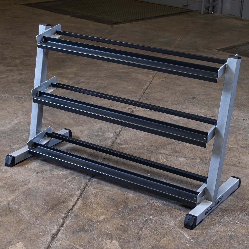 BODY-SOLID 3 TIER HORIZONTAL 48" DUMBELL RACK GDR48 RACK