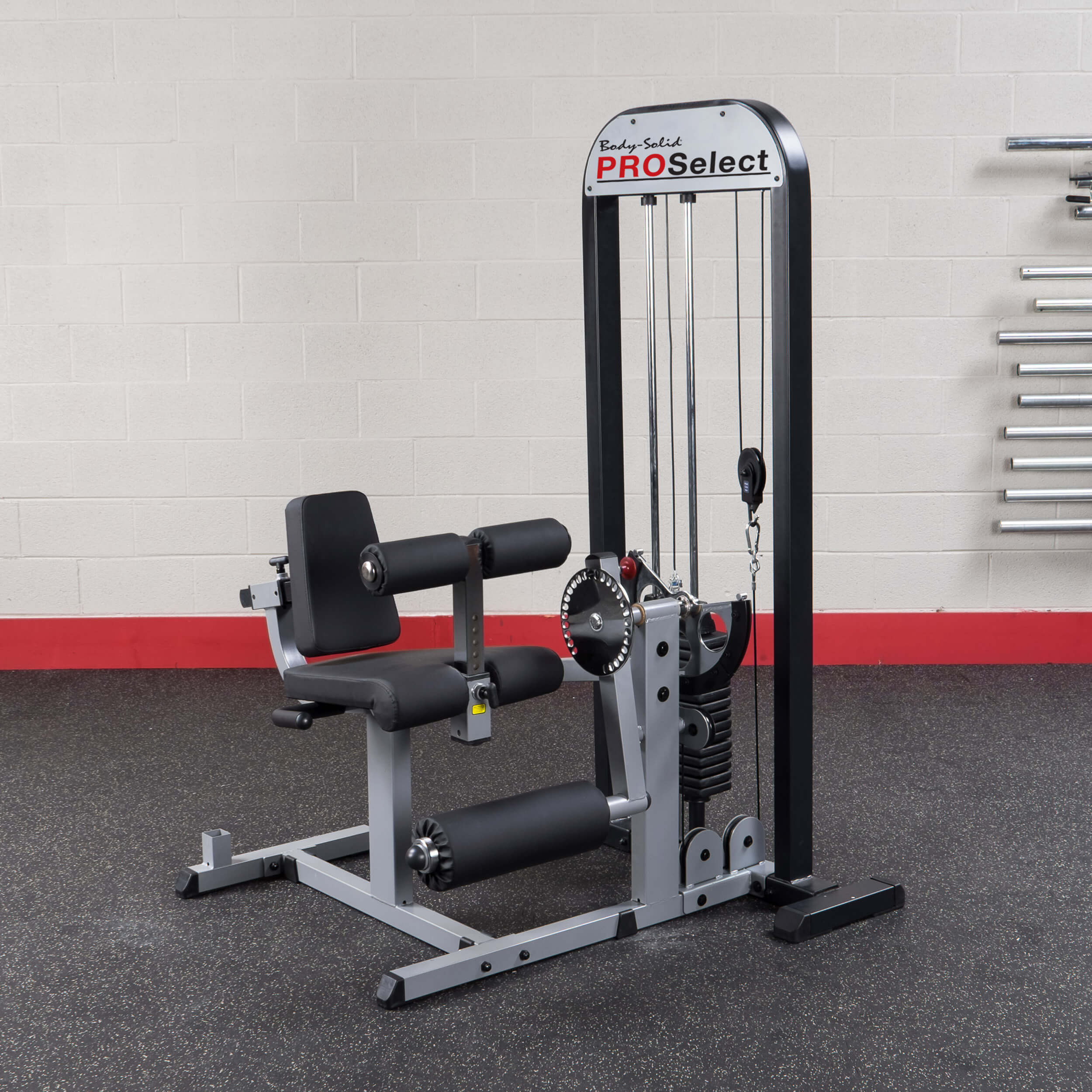 BODY-SOLID PRO SELECT LEG EXTENSION / CURL STATION, 210LB STACK 2