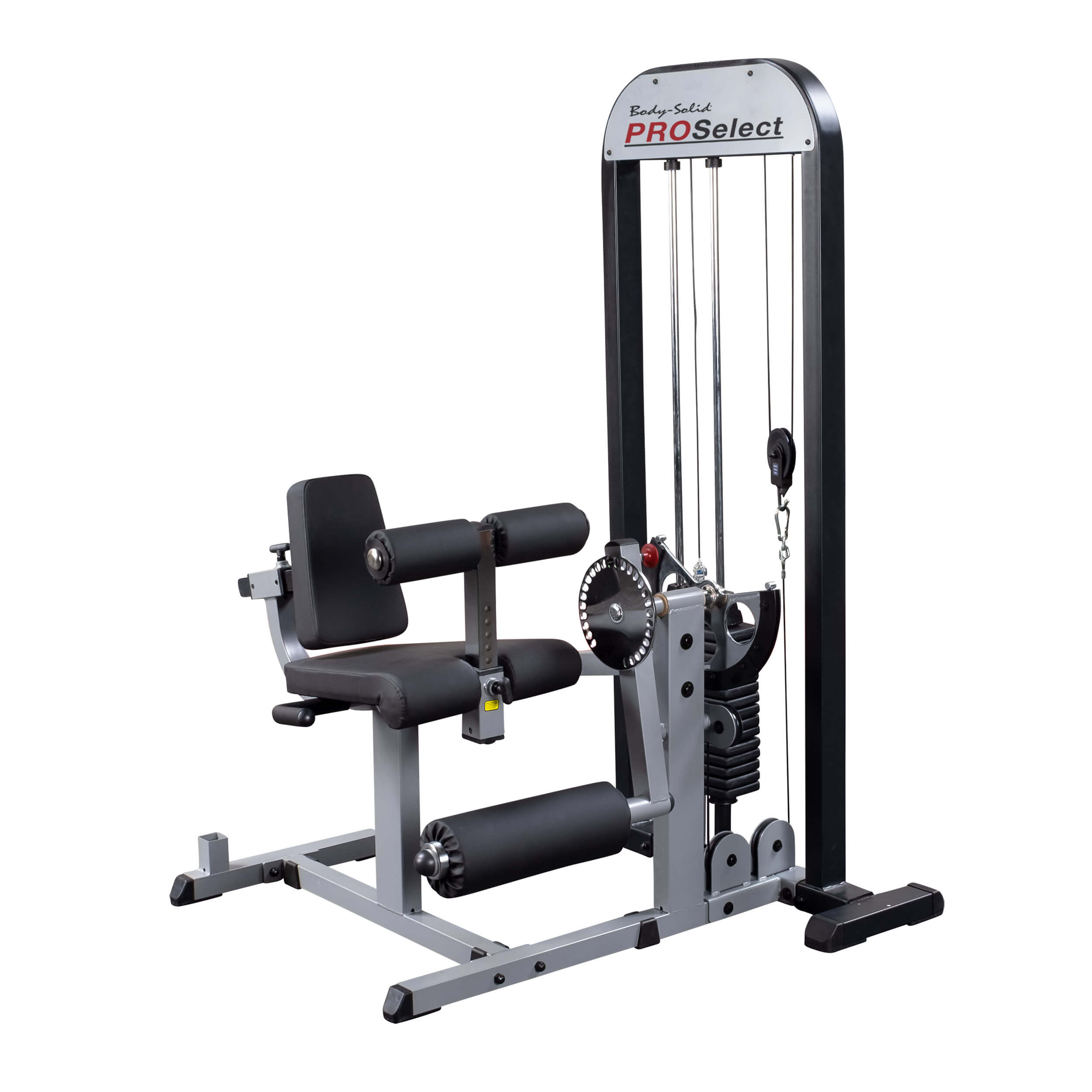 BODY-SOLID PRO SELECT LEG EXTENSION / CURL STATION, 210LB STACK