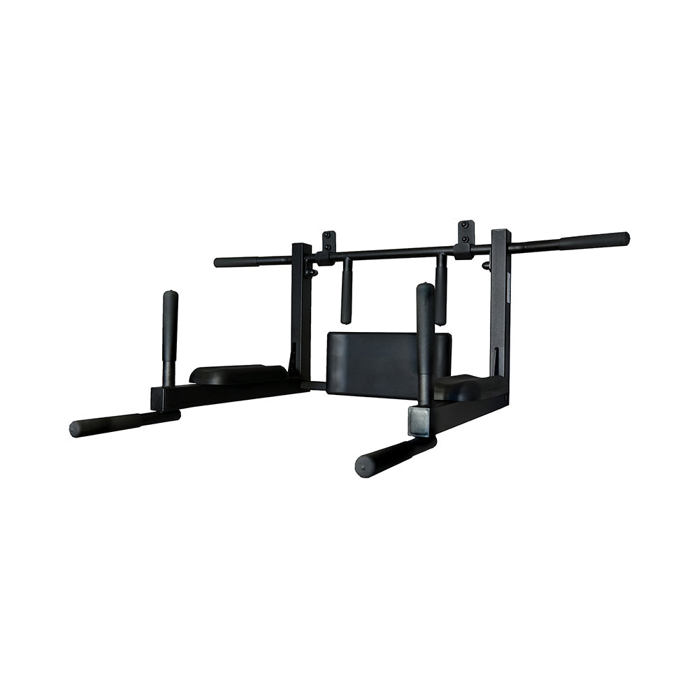 BenchK Wall Mounted Pull-up Bar and Dip Bar in the Dip Position
