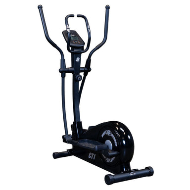 Best Fitness Cross Trainer Elliptical BFCT1B Black Best Fitness CT1 elliptical trainer with digital display and moving handlebars for full-body cardio workout.
