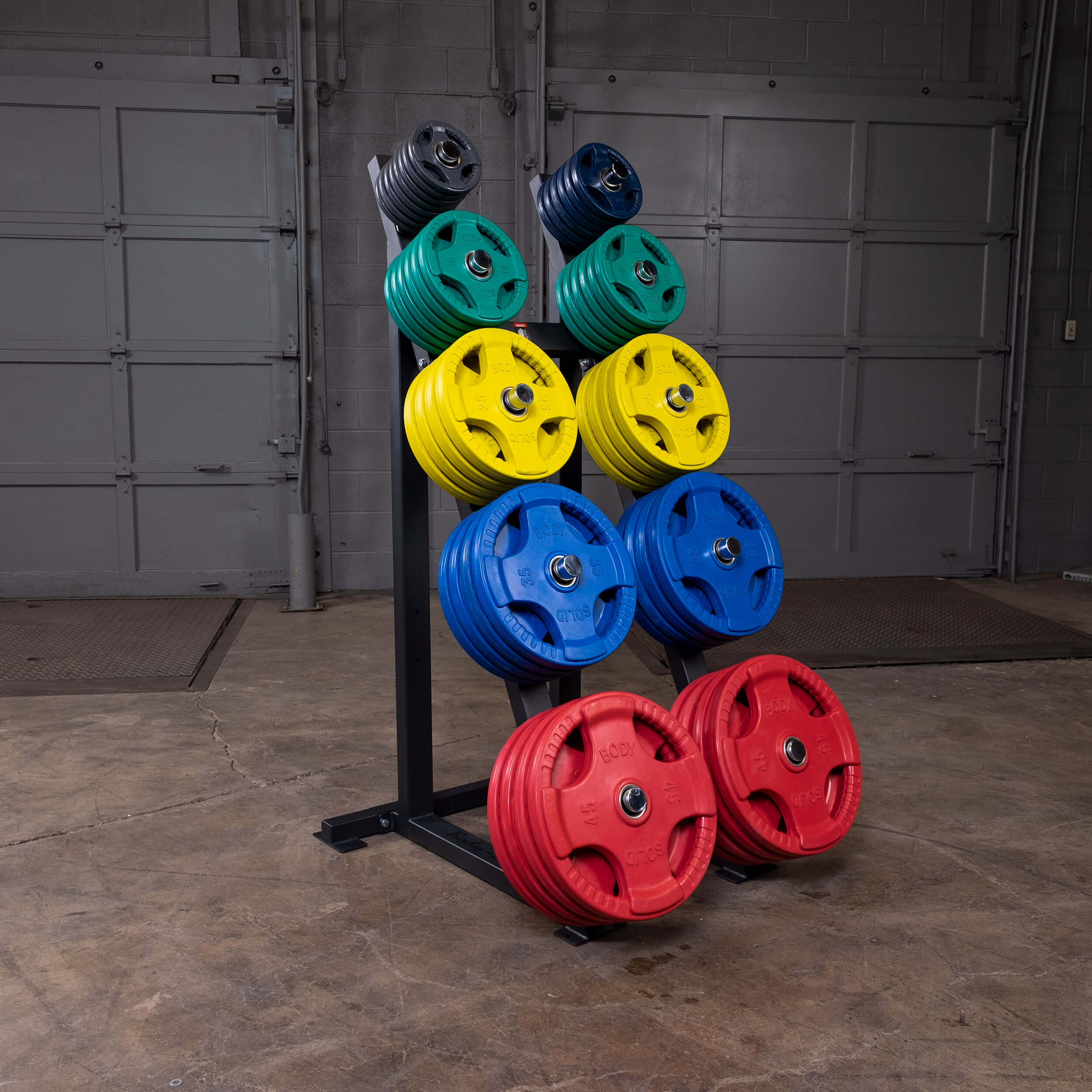 Body-Solid Capacity Olympic Weight Tree Olympic Plate Tree