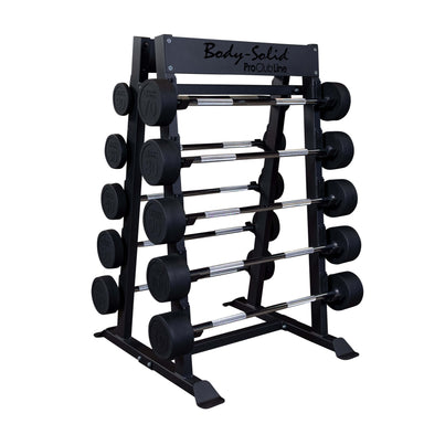 Body-Solid Fixed Barbell, Fixed Curl Bar Rack