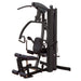Body-Solid Fusion 500 F500 personal trainer home gym with black frame, functional arms, press station, and single weight stack