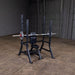 Body-Solid Pro Clubline Olympic Shoulder Press Bench SOSB250 with barbell