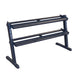 BlacK Body-Solid metal rack on a white background