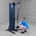 Body-Solid-S2CC-Series-2-Cable-Column-Cable-Goblet-Squat-exercise
