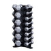 Body-Solid 3-Side Vertical Dumbbell Rack GDR80 SILVER DUMBBELLS