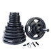 Body-Solid 400 lb. Olympic Rubber Grip Weight Set OSR400B