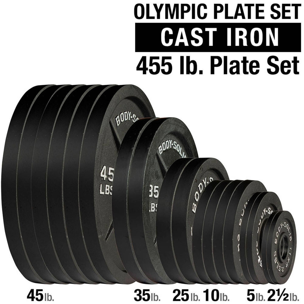 Body-Solid 455 lb. Set of Cast Iron Plates OSB455-SP