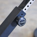 Body-Solid 45 Back Hyperextension GHYP345B Close-up of adjustable height locking knob on hyperextension bench
