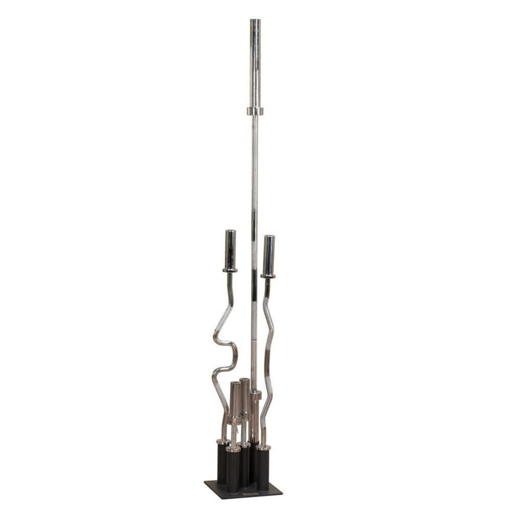 Body-Solid 5-Bar Vertical Olympic Barbell Holder GOBH5 Olympic Bar