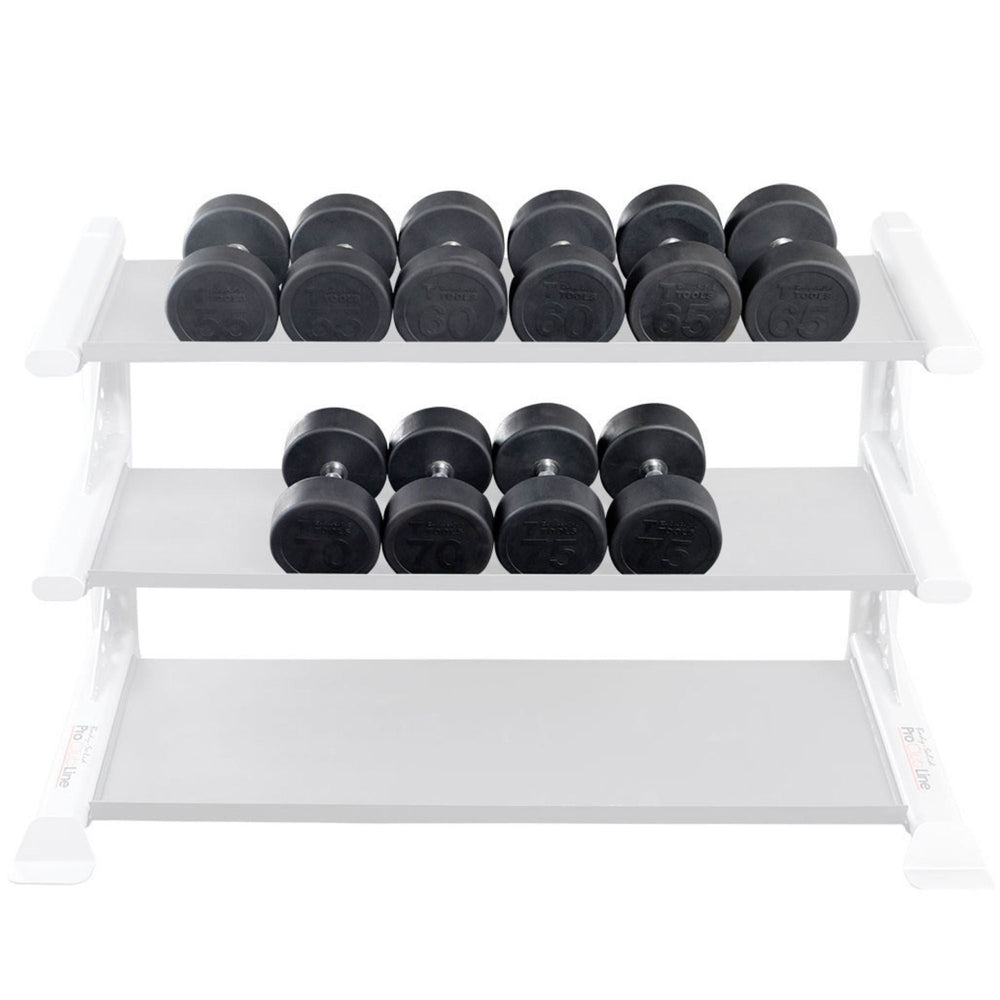 Body-Solid 55-75 lb. Round Rubber Dumbbell Set SDPS650