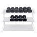Body-Solid 55-75 lb. Round Rubber Dumbbell Set SDPS650