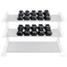 Body-Solid 55-75 lb. Rubber Hex Dumbbell Set SDRS650