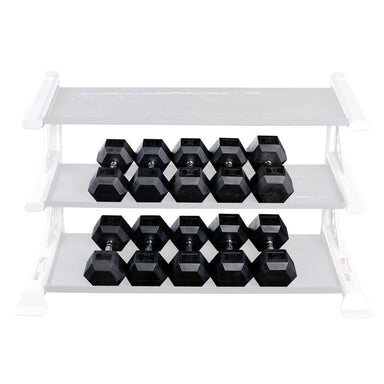 Body-Solid 80-100 lb. Rubber Hex Dumbbell Set SDRS900
