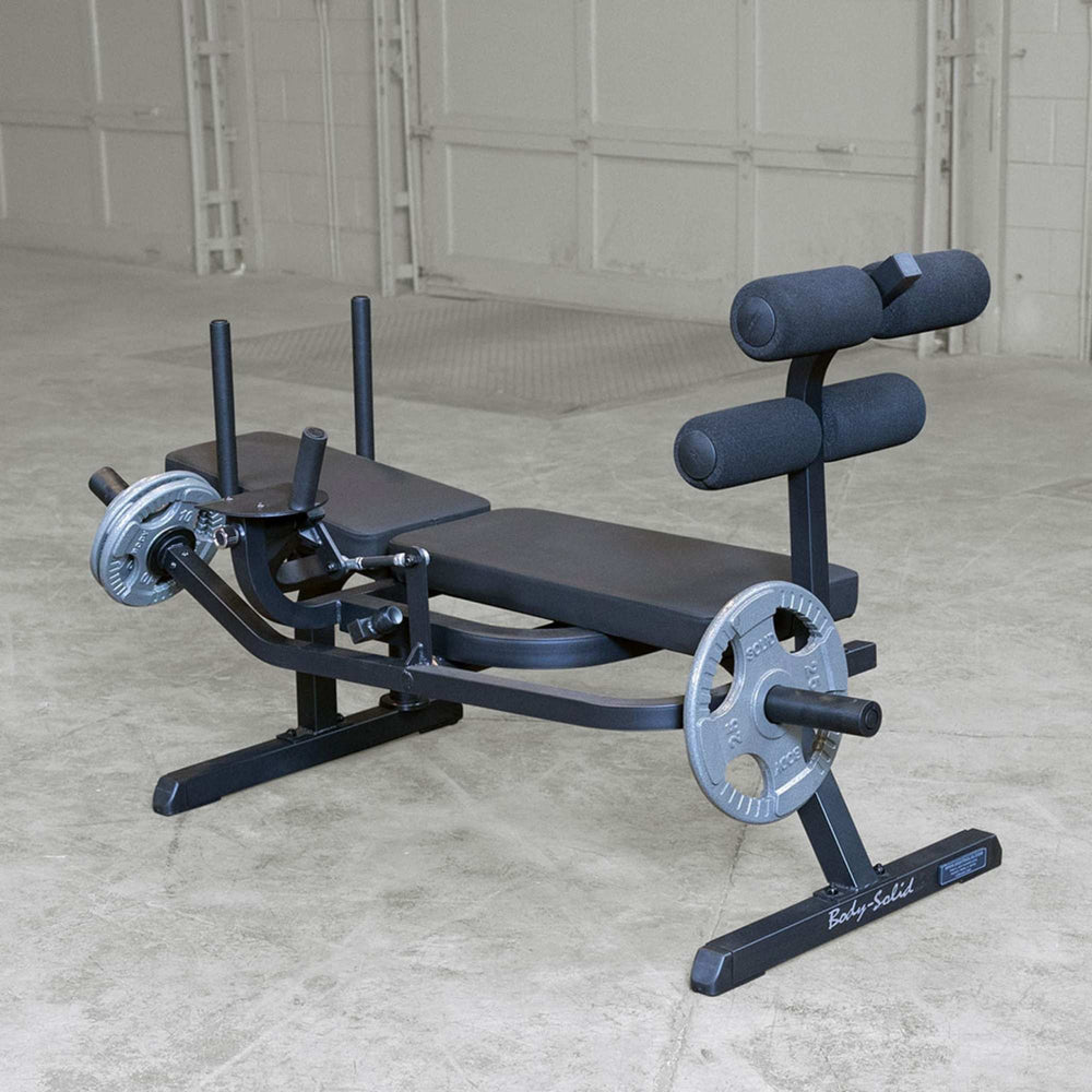 Body-Solid Ab Crunch Machine GAB100B with weight plates