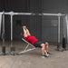 Body-Solid Cable Crossover GDCC250B Incline bench triceps extension on  dual cable crossover machine