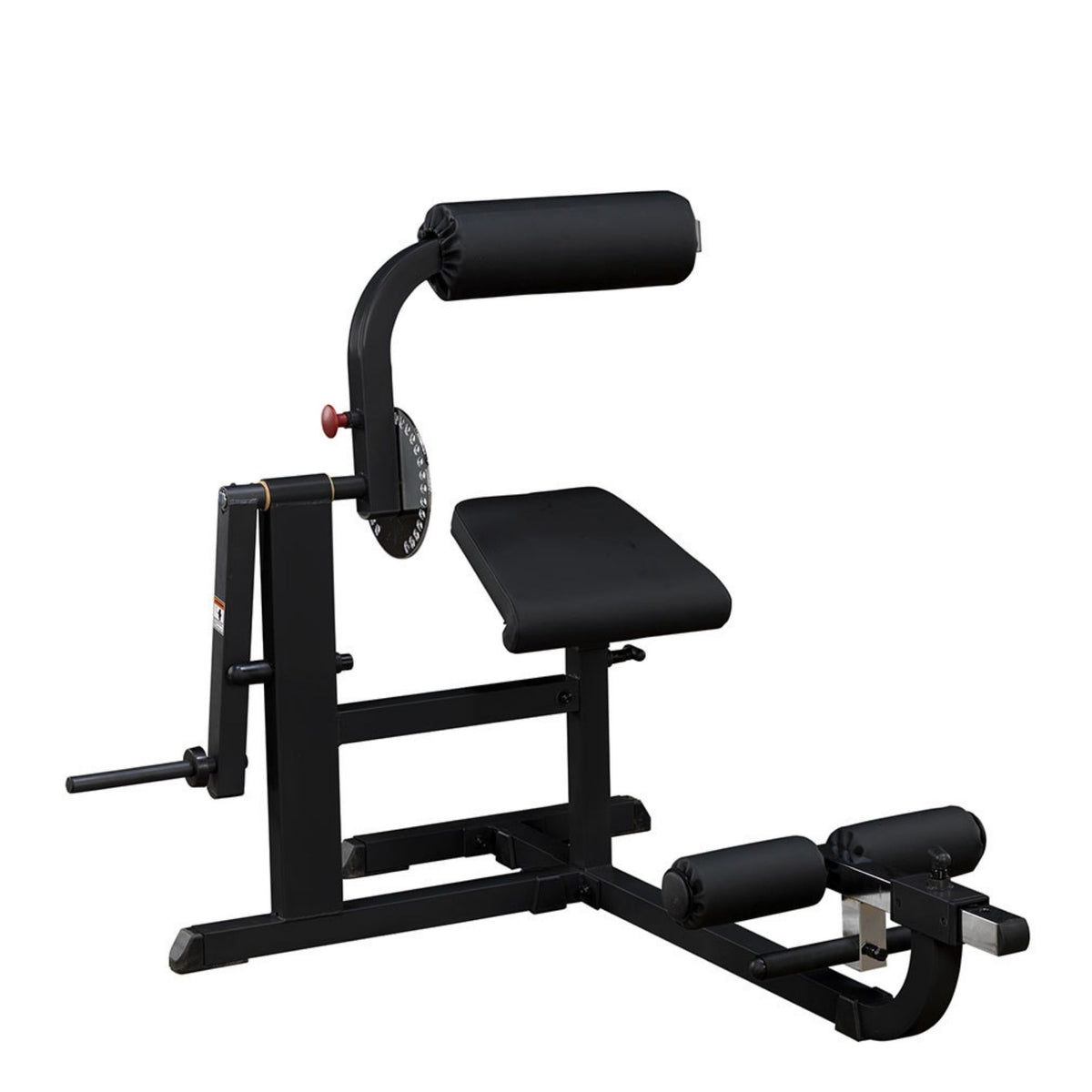 Body-Solid Cam Series Ab & Back Machine GCAB360B Side view on white background 