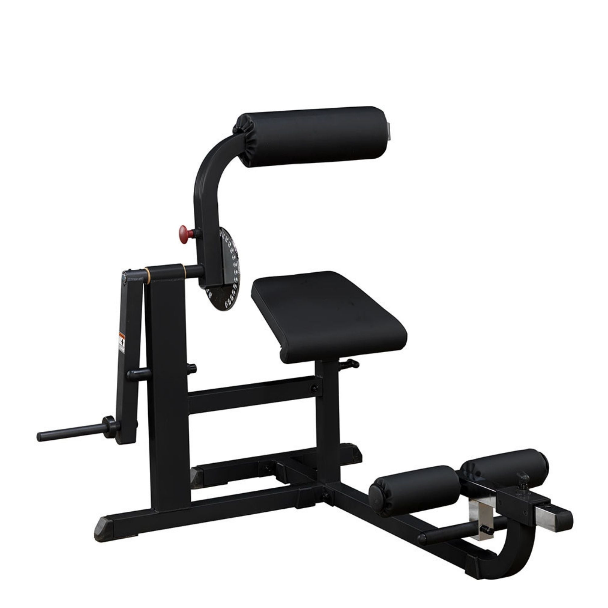 Body-Solid Cam Series Ab & Back Machine GCAB360B Side view on white background 