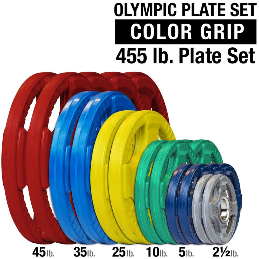 Body-Solid Color Grip Plate Set 455 lb ORCT455
