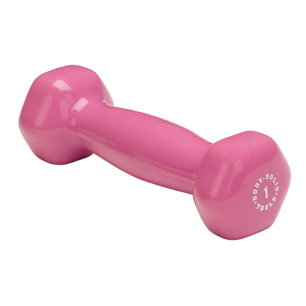 Body-Solid Commercial Vinyl Dumbbell Package GDR500 Dumbbell Pink