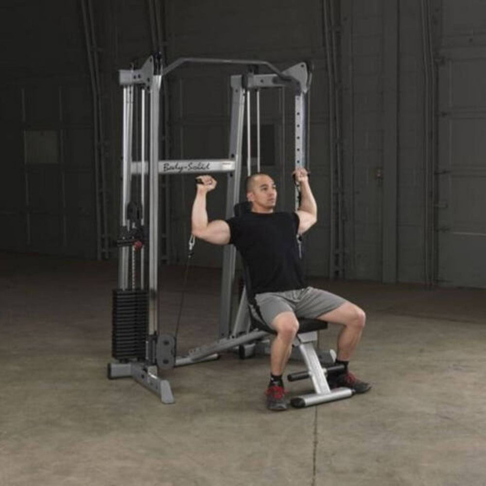 Body-Solid Compact Functional Training Center GDCC210 user Military Shoulder Press