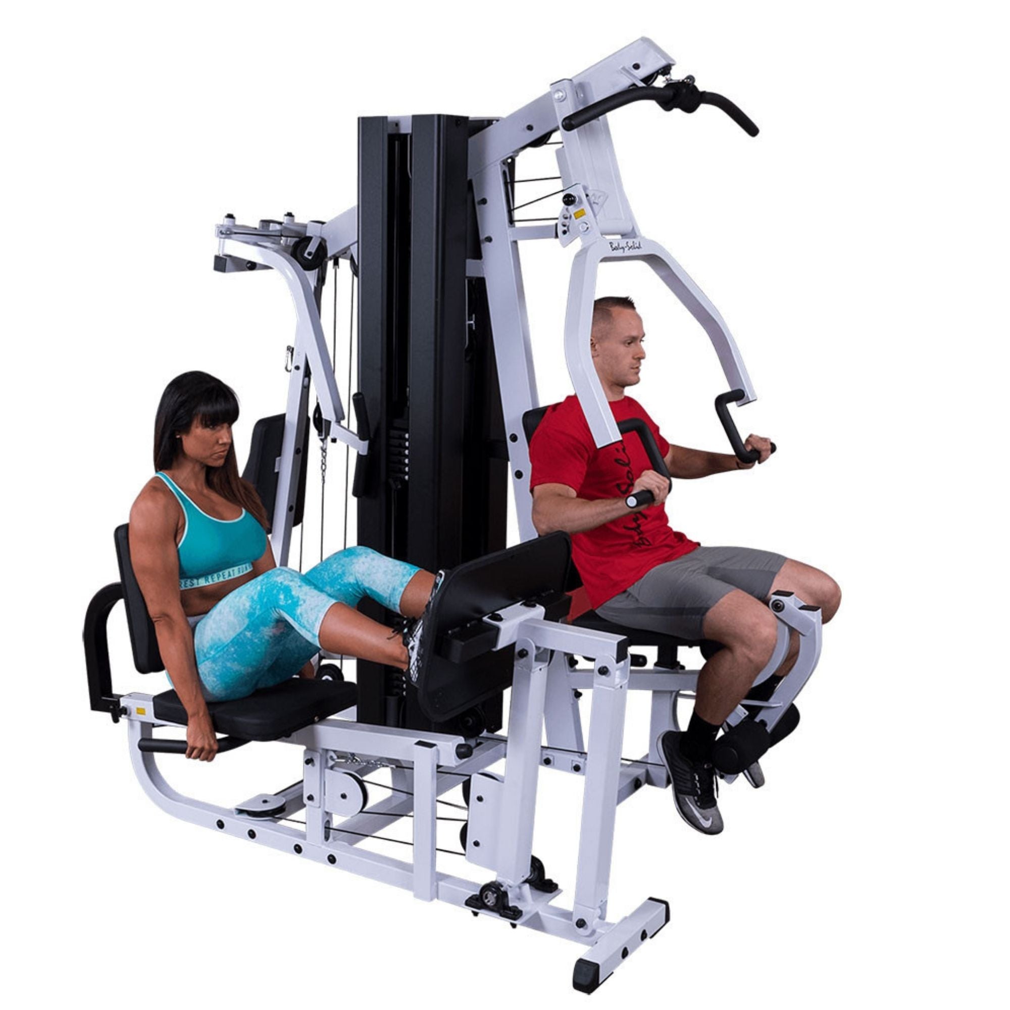 Body-Solid Dual Stack Home Gym with Leg Press EXM3000LPS Dual Users
