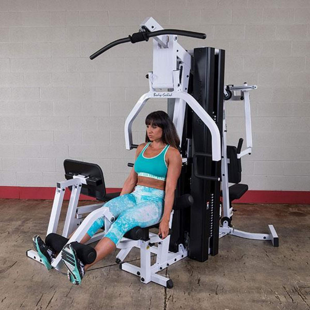 Body-Solid Dual Stack Home Gym with Leg Press EXM3000LPS Quad Extension
