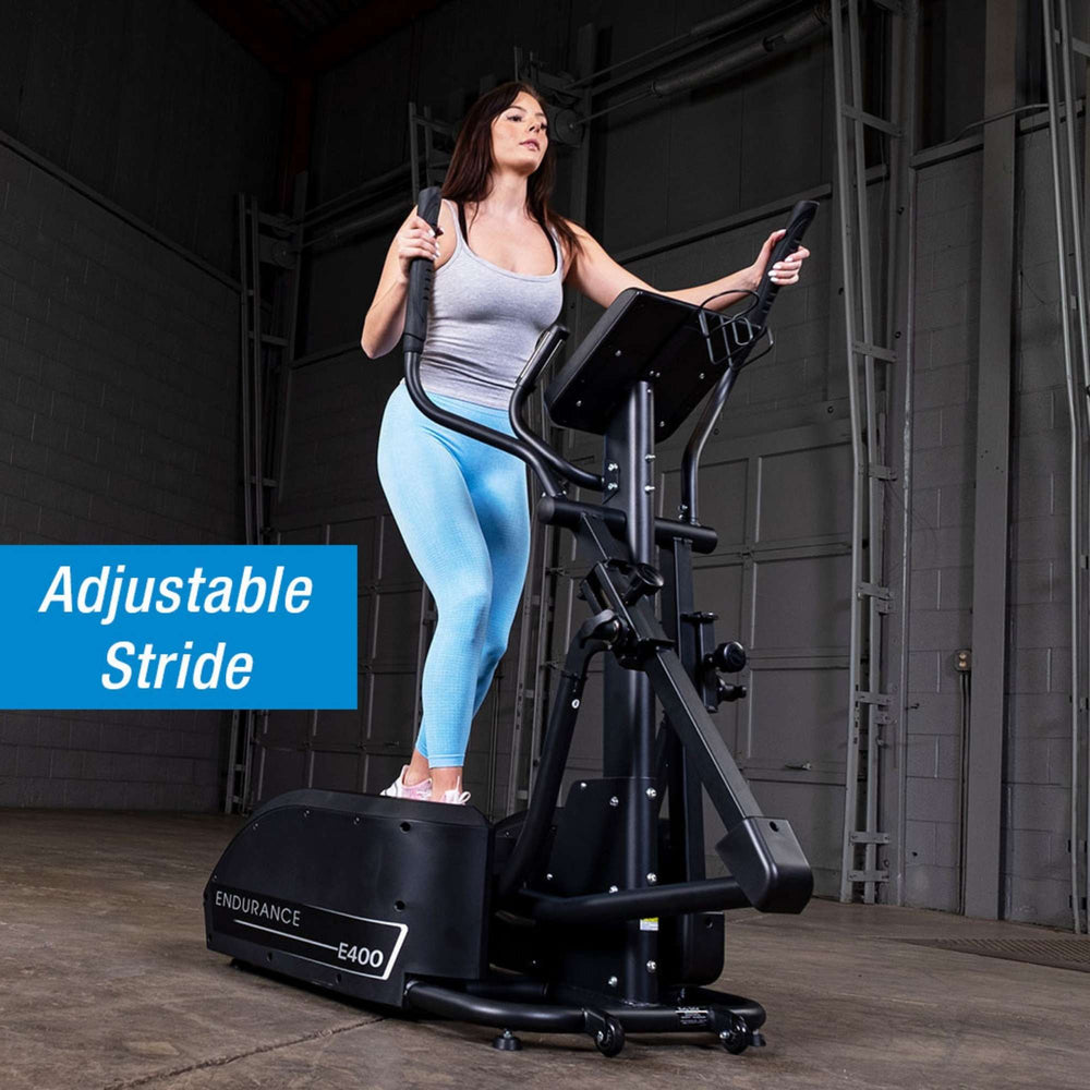 Body-Solid Endurance Center Drive Elliptical Trainer with Adjustable Stride 