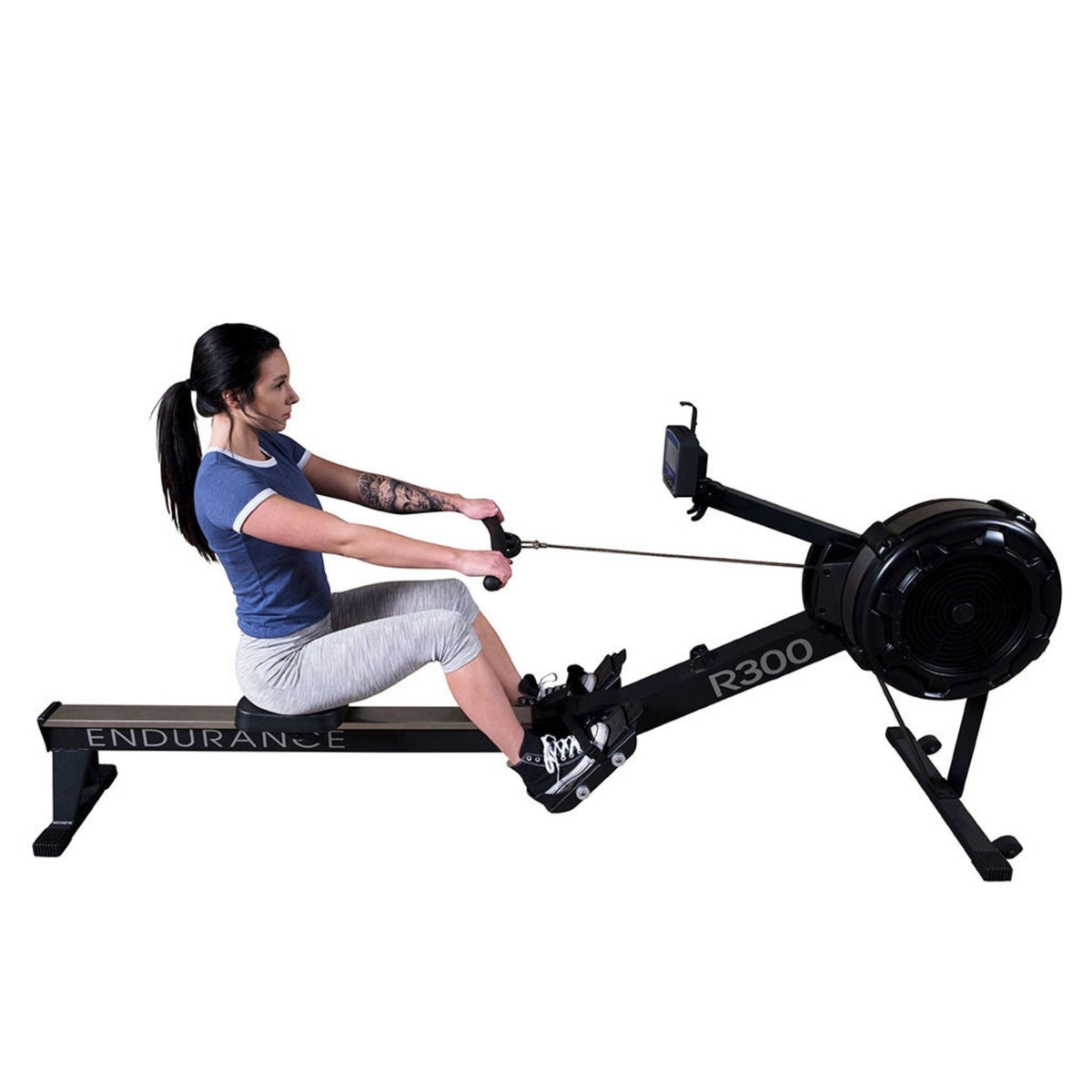 Body Solid Rower Body-Solid R300 Endurance Indoor Rower Air Resistance — Competitors Outlet